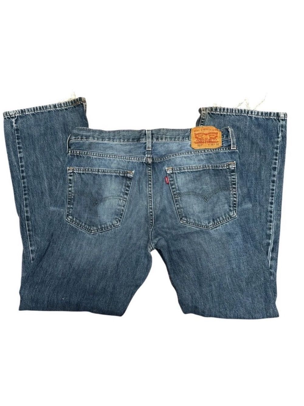 Levi Strauss Men’s 527 Distressed Destoyed Classic Jeans 36 x 32